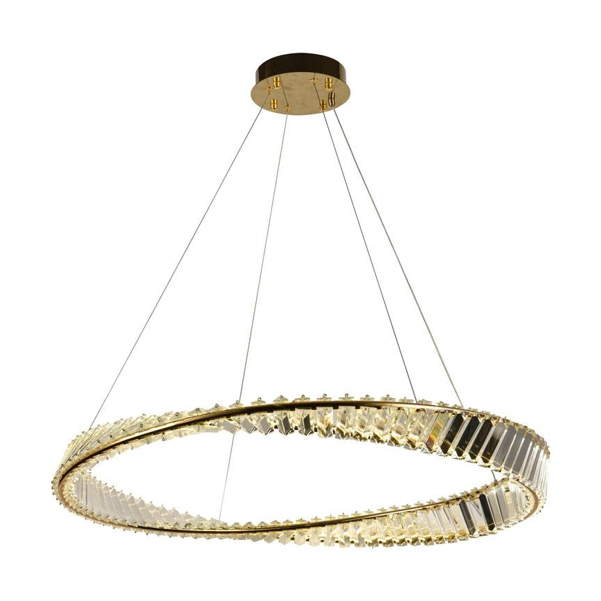 Lámpara de araña de cristal LED regulable en cadena LED/50W/230V 3000-6500K + mando a distancia