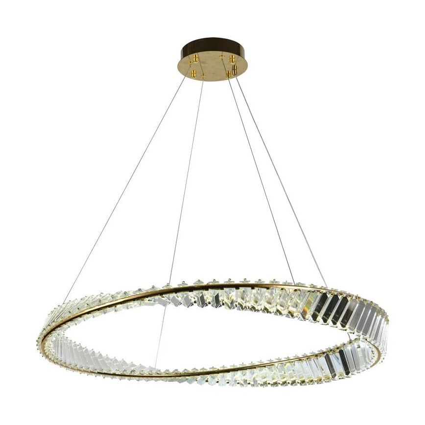 Lámpara de araña de cristal LED regulable en cadena LED/50W/230V 3000-6500K + mando a distancia