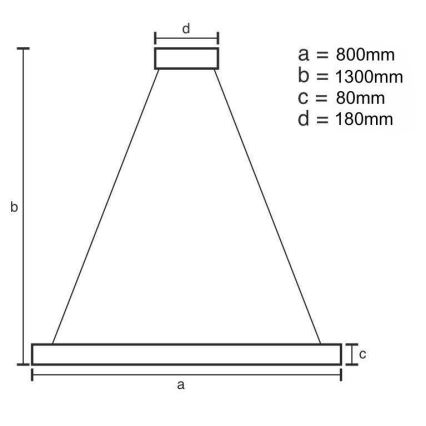 Lámpara de araña de cristal LED regulable en cadena LED/50W/230V 3000-6500K + mando a distancia