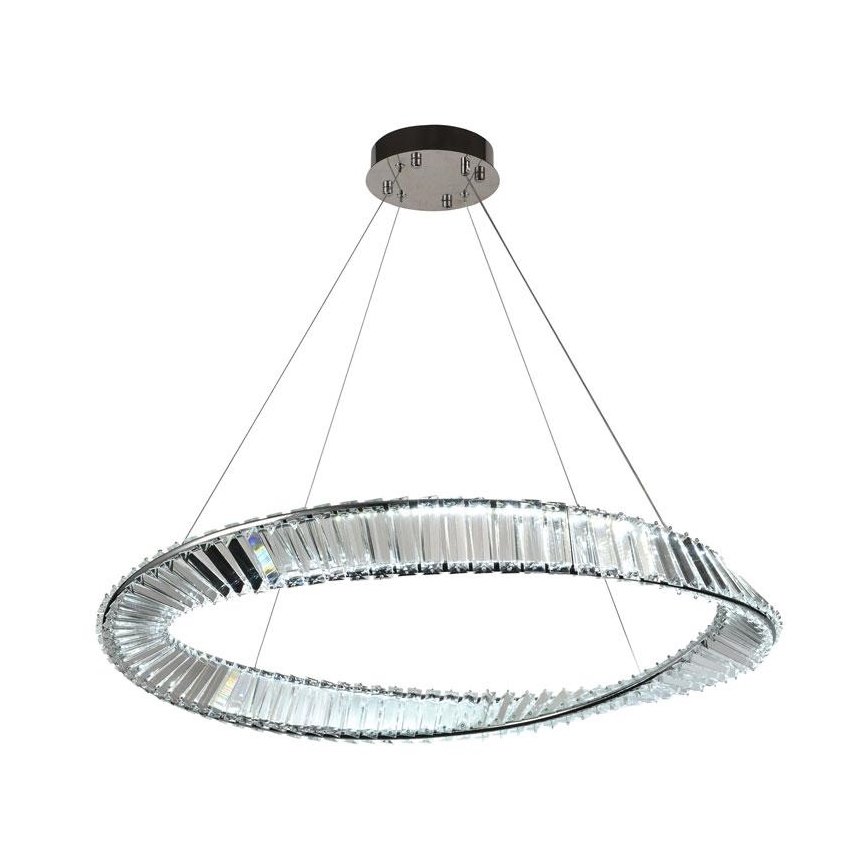 Lámpara de araña de cristal LED regulable en cadena LED/50W/230V 3000-6500K + mando a distancia