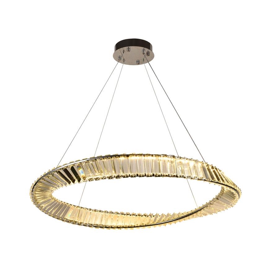 Lámpara de araña de cristal LED regulable en cadena LED/50W/230V 3000-6500K + mando a distancia