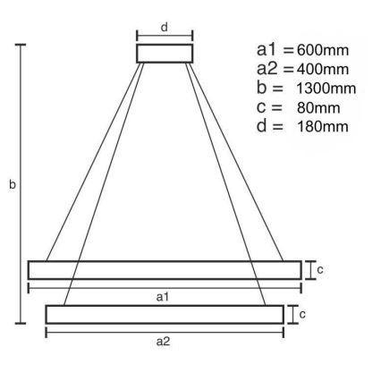 Lámpara de araña de cristal LED regulable en cadena LED/70W/230V + control remoto