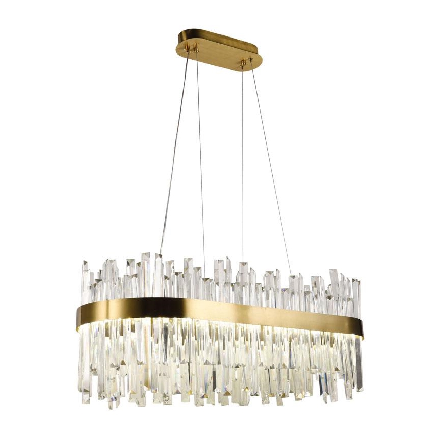 Lámpara de araña de cristal LED regulable LED/90W/230V 3000-6500K + control remoto