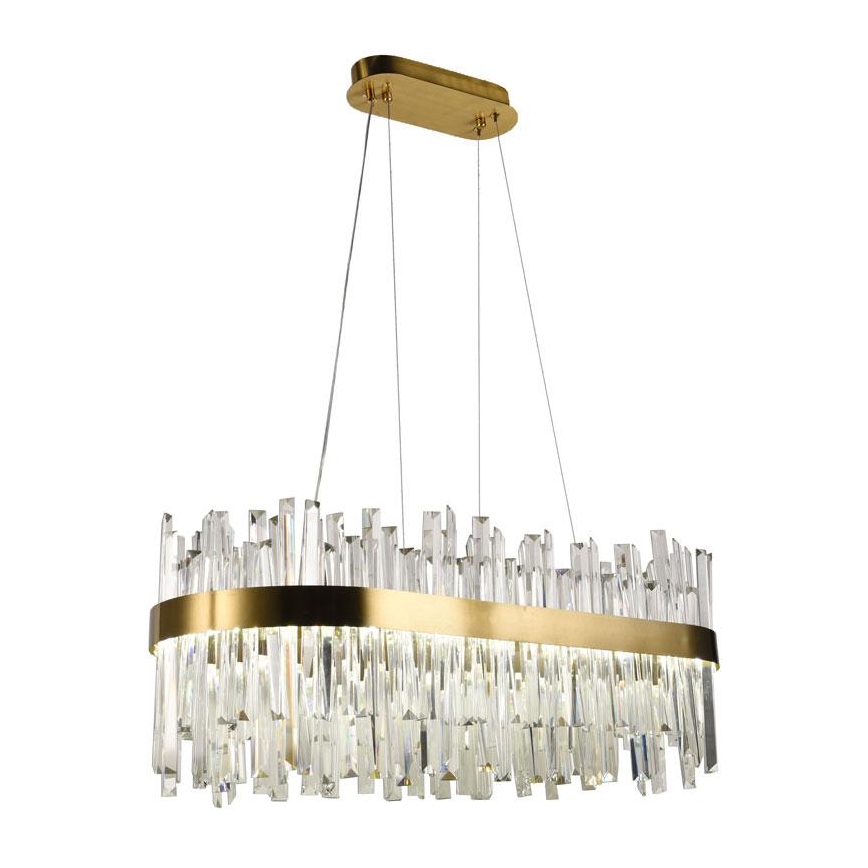 Lámpara de araña de cristal LED regulable LED/90W/230V 3000-6500K + control remoto