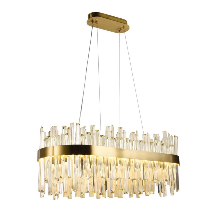 Lámpara de araña de cristal LED regulable LED/90W/230V 3000-6500K + control remoto