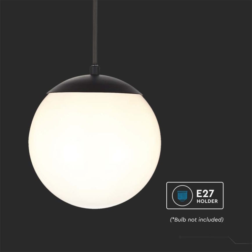 Lámpara de araña de exterior 1xE27/60W/230V IP44 negro