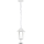 Lámpara de araña de exterior con cadena 1xE27/40W/230V IP44 blanco