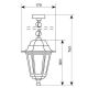 Lámpara de araña de exterior con cadena 1xE27/60W/230V IP44