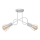 Lámpara de araña de luces de superficie OXFORD 2xE27/15W/230V blanco
