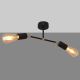 Lámpara de araña de luces de superficie ROSETTE 2xE27/60W/230V negro/dorado