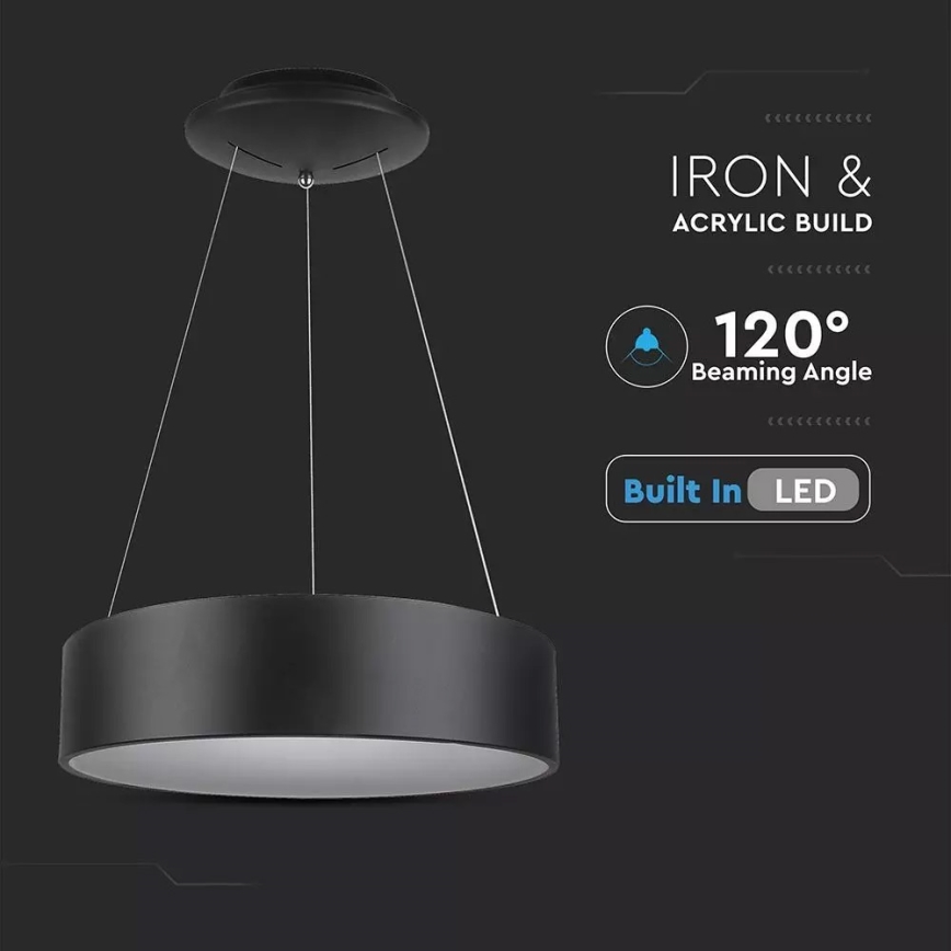 Lámpara de araña de suspensión con cable LED regulable 1xLED/20W/230V