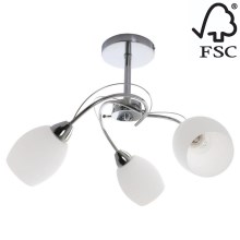Lámpara de araña en poste PISA 3xE27/60W/230V – Certificado FSC