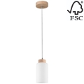 Lámpara de araña en ramal BOSCO 1xE27/60W/230V - Certificado FSC