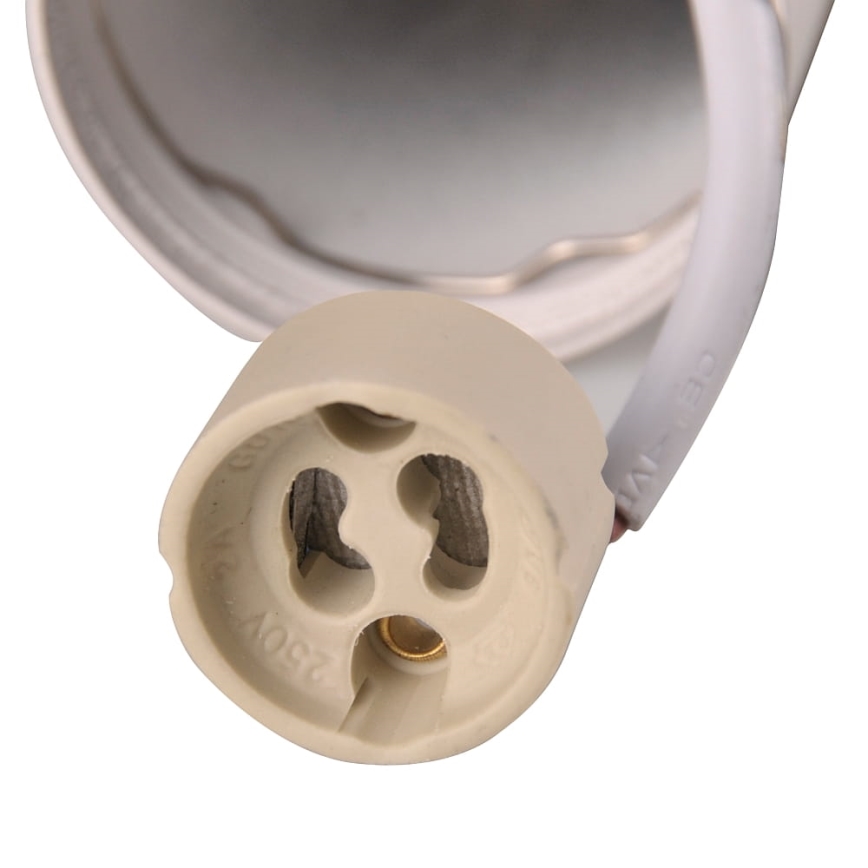 Lámpara de araña en ristra BAMBOO 1xGU10/10W/230V blanco