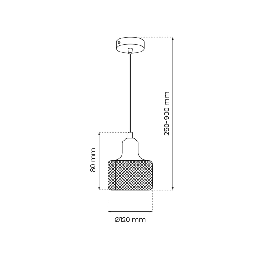 Lámpara de araña en ristra LUMI 1xG9/8W/230V