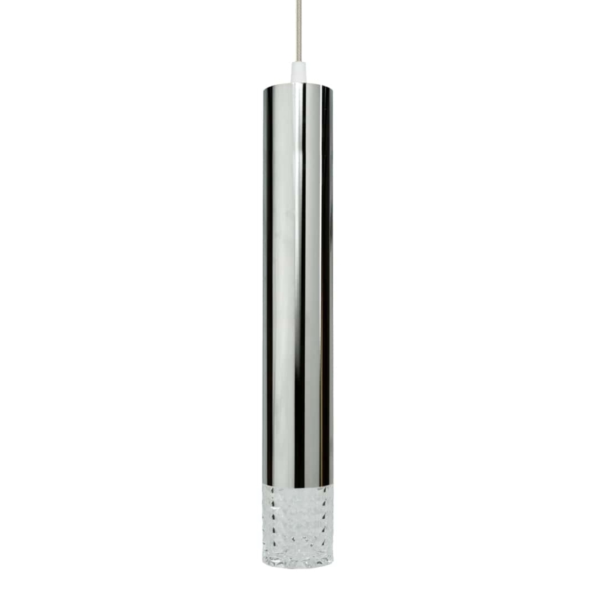 Lámpara de araña en ristra TUBI 1xGU10/8W/230V cromo brillante