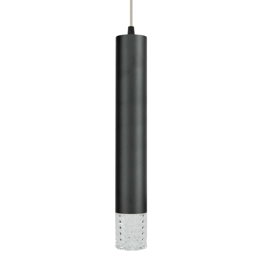 Lámpara de araña en ristra TUBI 1xGU10/8W/230V negro