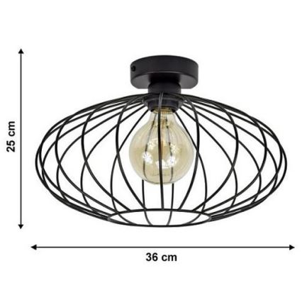 Lámpara de araña fija EARTH L 1xE27/60W/230V