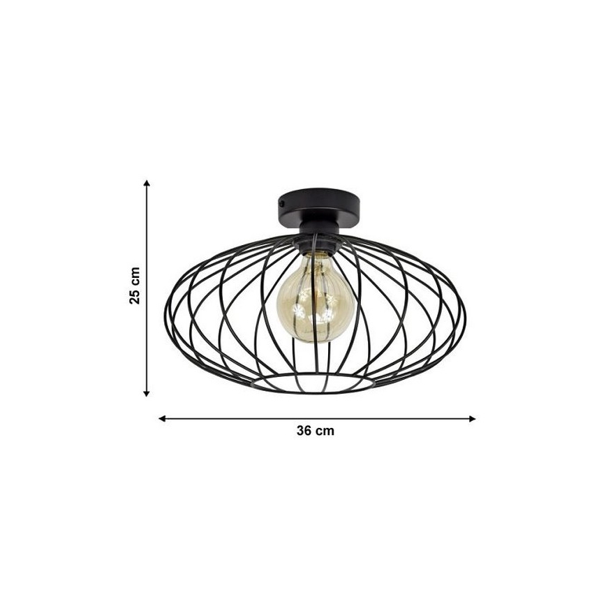 Lámpara de araña fija EARTH L 1xE27/60W/230V