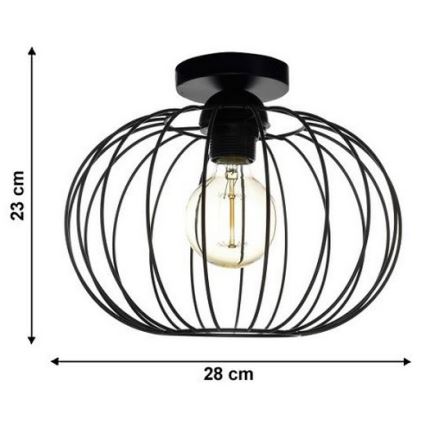 Lámpara de araña fija EARTH L 1xE27/60W/230V