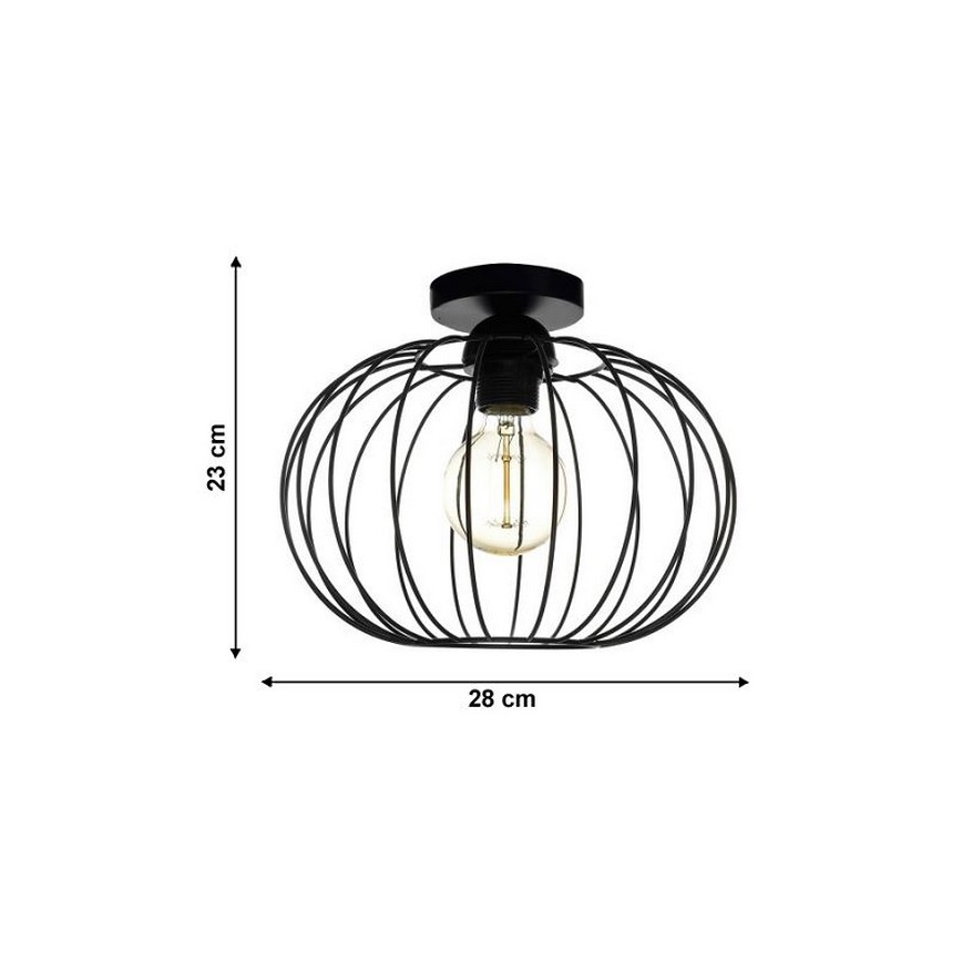 Lámpara de araña fija EARTH L 1xE27/60W/230V
