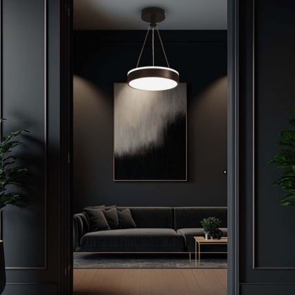 Lámpara de araña LED con cable LED/12W/230V 4000K negro