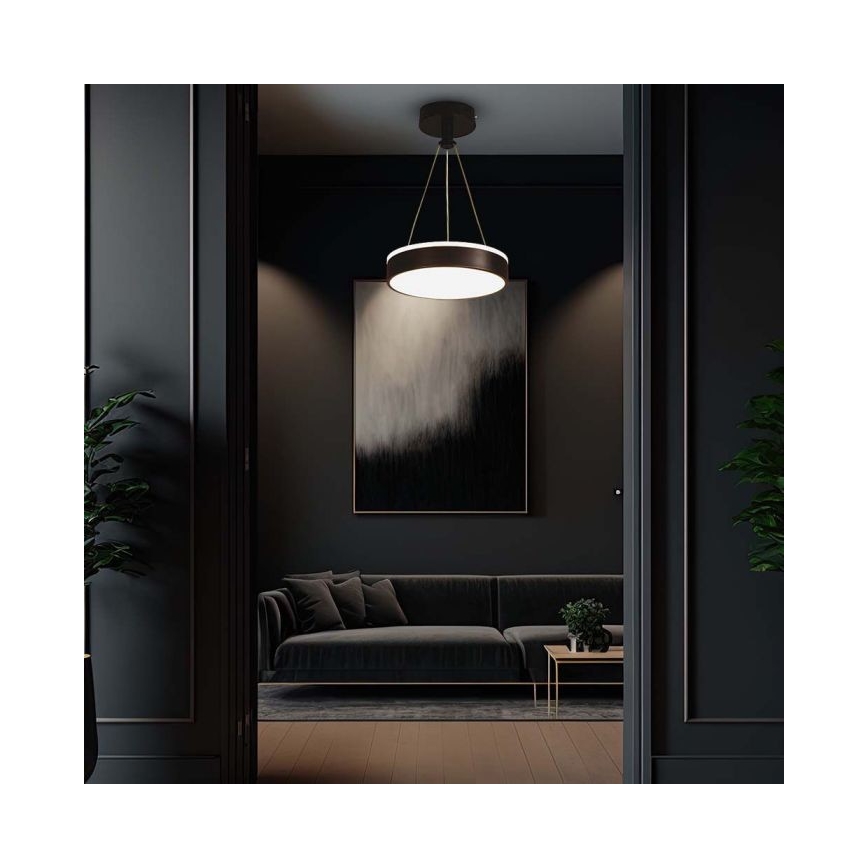 Lámpara de araña LED con cable LED/12W/230V 4000K negro