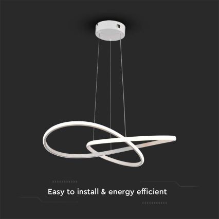 Lámpara de araña LED con cable LED/20W/230V 3000K blanco