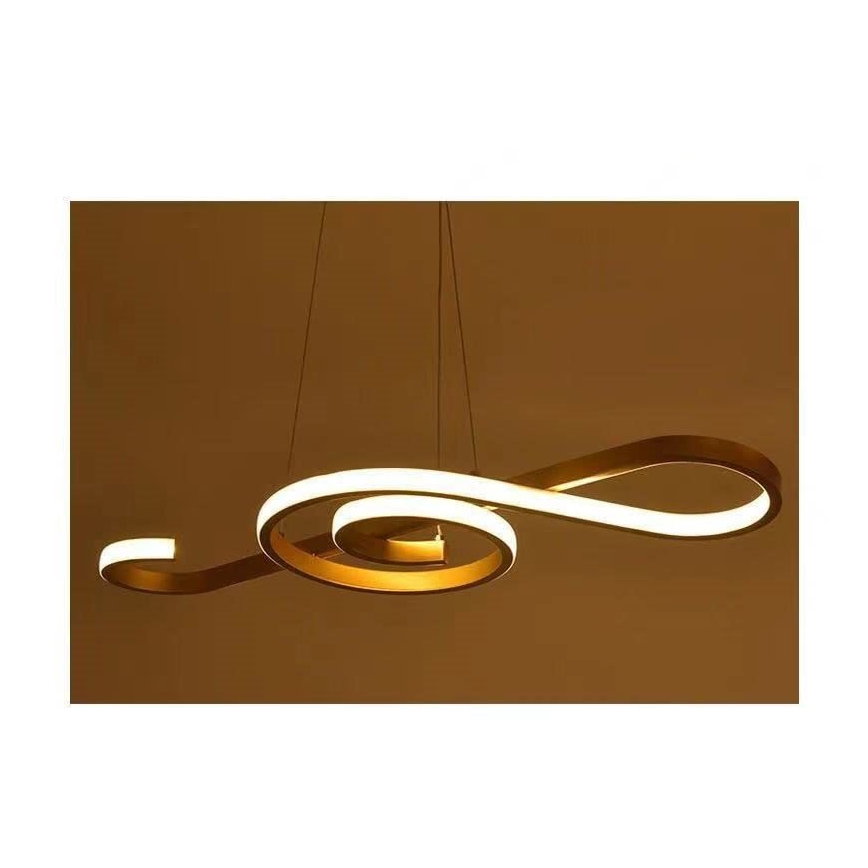 Lámpara de araña LED con cadena LED/18W/230V 3000K dorado