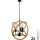 Lámpara de araña LED con cadena ROPE GLOBO 3xE14/4,3W/230V