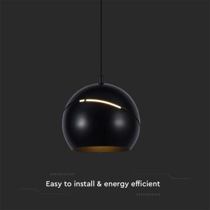 Lámpara de araña LED en ristra táctil LED/8,5W/230V 3000K negro