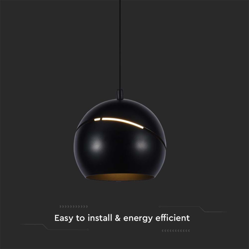 Lámpara de araña LED en ristra táctil LED/8,5W/230V 3000K negro
