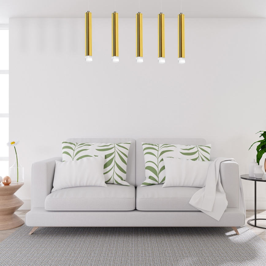 Lámpara de araña LED GOLDIE 5xLED/25W/230V dorado