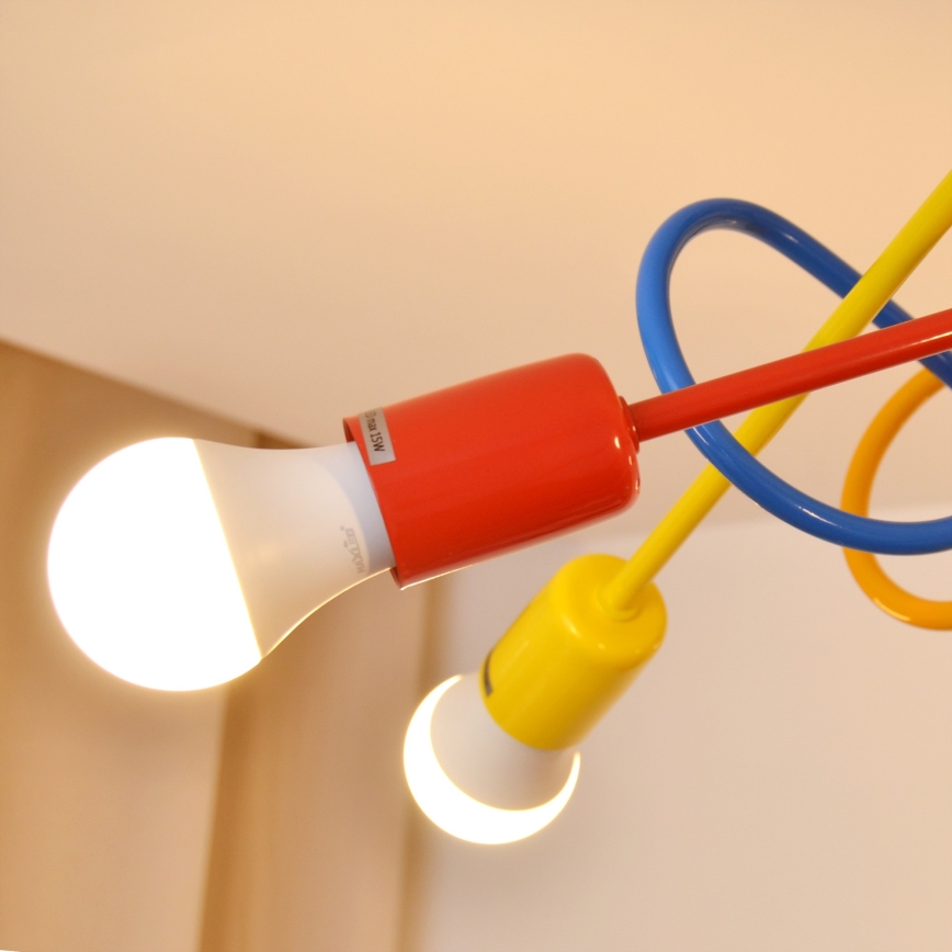 Lámpara de araña LED infantil OXFORD 5xE27/15W/230V