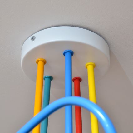 Lámpara de araña LED infantil OXFORD 5xE27/15W/230V