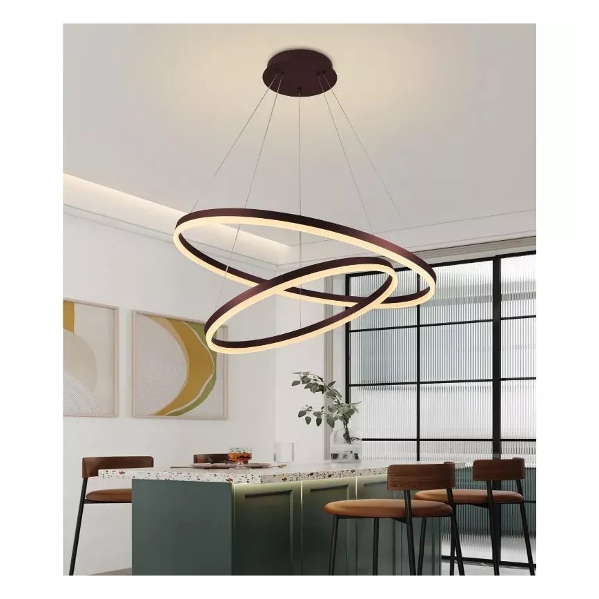 Lámpara de araña LED regulable en cadena LED/100W/230V 3000-6500K + mando a distancia