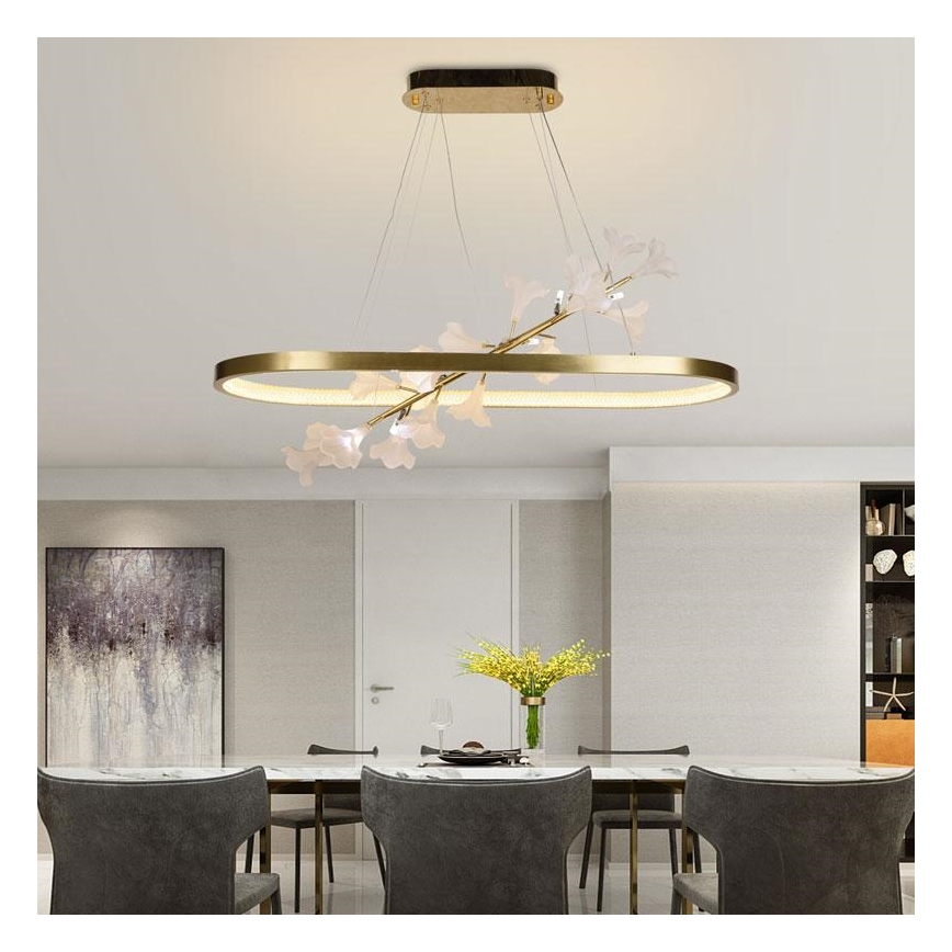 Lámpara de araña LED regulable en cadena LED/55W/230V 3000-6500K + control remoto