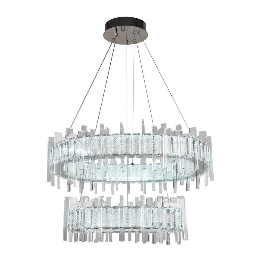 Lámpara de araña de cristal LED regulable en cadena LED/65W/230V 3000-6500K + mando a distancia