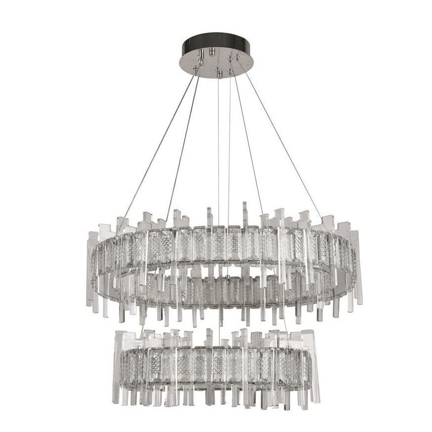 Lámpara de araña de cristal LED regulable en cadena LED/65W/230V 3000-6500K + mando a distancia