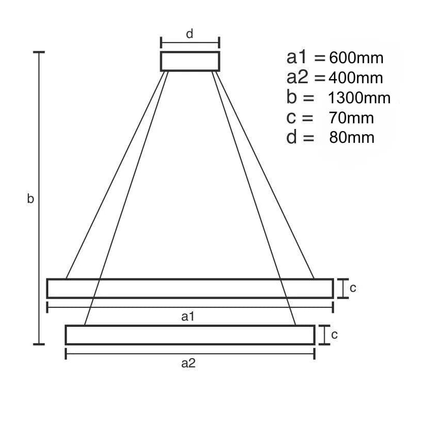 Lámpara de araña de cristal LED regulable en cadena LED/65W/230V 3000-6500K + mando a distancia