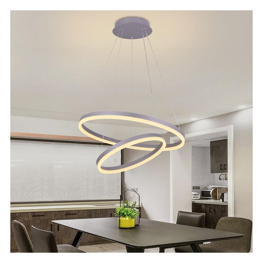 Lámpara de araña LED regulable en cadena LED/70W/230V 3000-6500K + mando a distancia