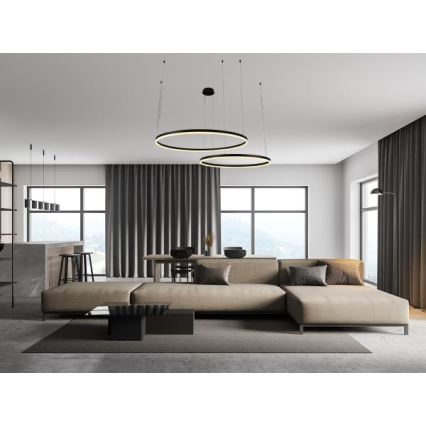Lámpara de araña LED regulable LED/100W/230V 3000-6500K + control remoto