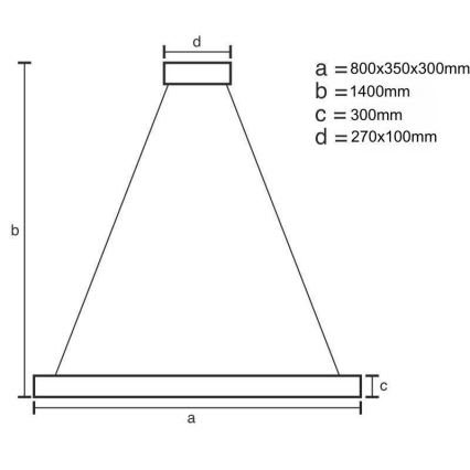 LED Regulable cristal Lámpara araña en una cadena LED/100W/230V 3000-6500K dorado + control remoto