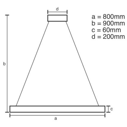 Lámpara de araña LED regulable LED/110W/230V 3000-6500K + mando a distancia