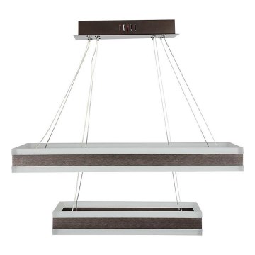 Lámpara de araña LED regulable LED/113W/230V 3000K marrón