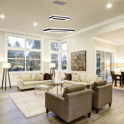 Lámpara de araña LED regulable LED/113W/230V 3000K marrón