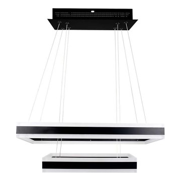 Lámpara de araña LED regulable LED/113W/230V 3000K negro