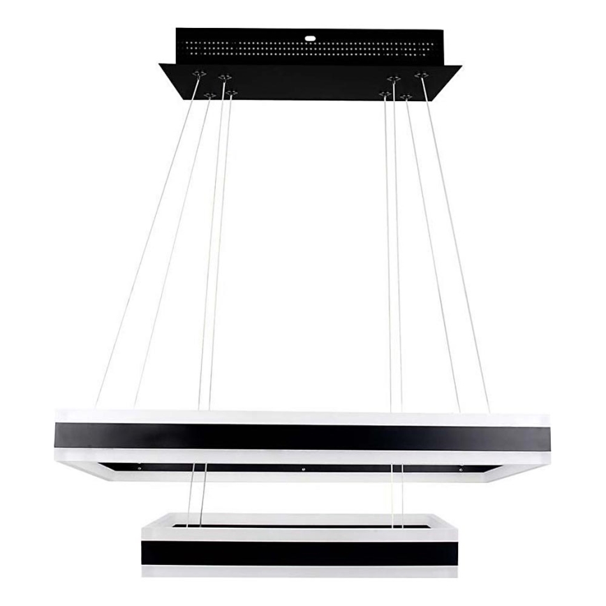 Lámpara de araña LED regulable LED/113W/230V 3000K negro