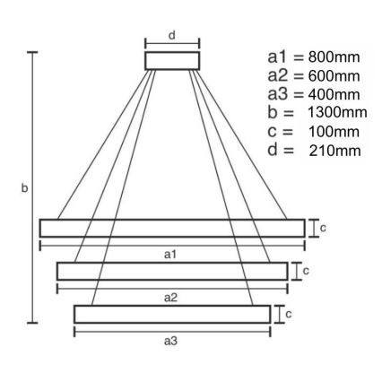 LED Lámpara de araña de vidrio regulable con cuerda LED/115W/230V 3000-6500K cromo brillante + control remoto