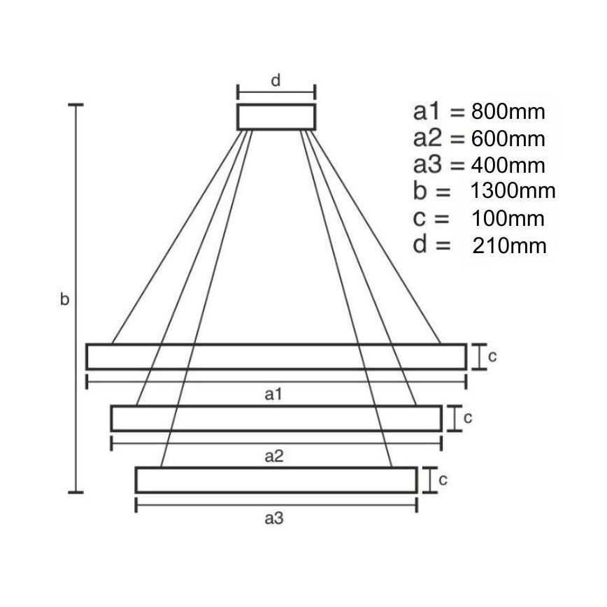 LED Lámpara de araña de vidrio regulable con cuerda LED/115W/230V 3000-6500K cromo brillante + control remoto